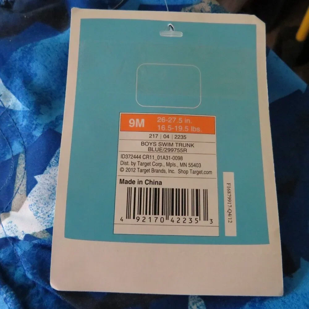 Baby Swim Trunks Sharks Circo 9mts 100% Polyester UV Protection